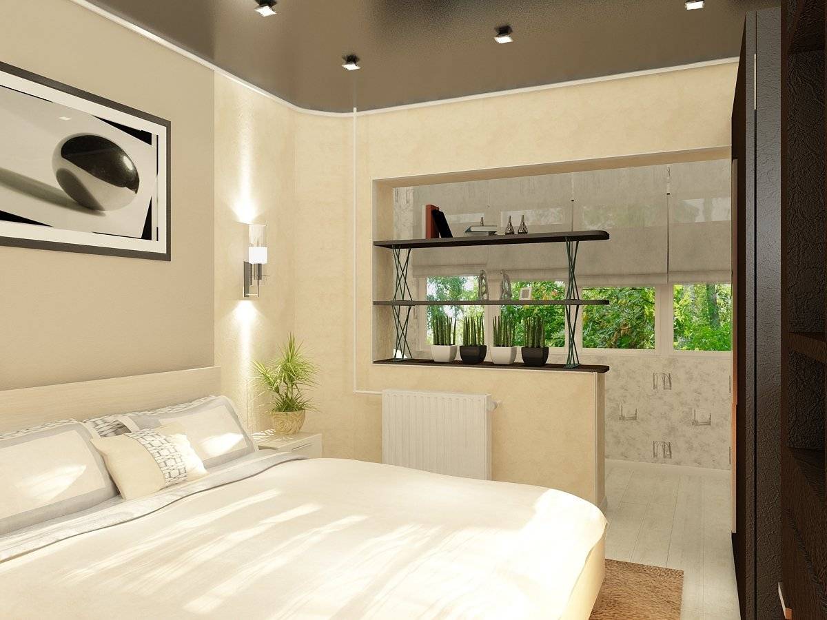 Спальня с балконом: дизайн с особенностями