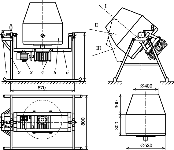 Бетона мешалка чертежи