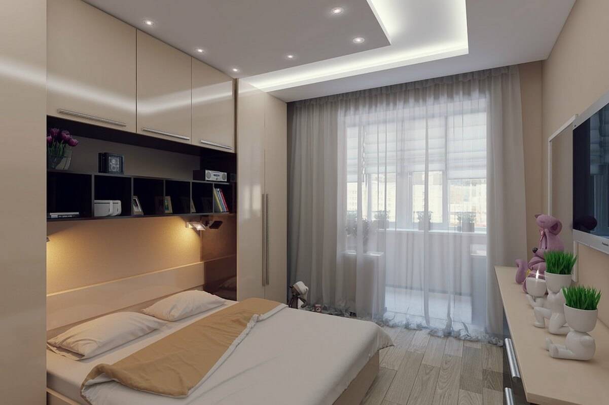Спальня 10 кв. м. — правила уютного зонирования и 70 фото дизайна