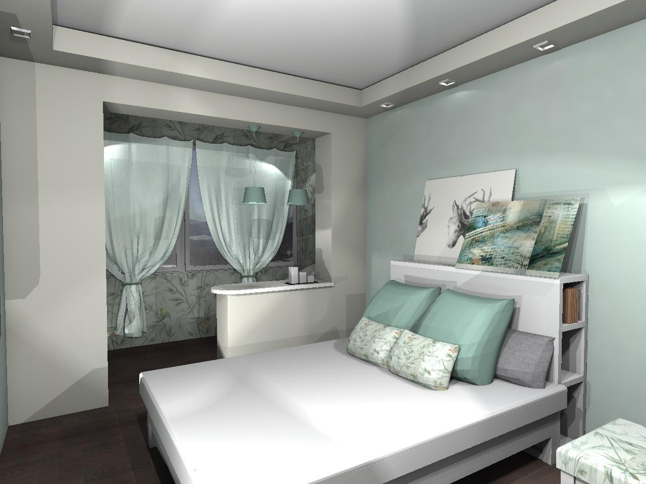 Дизайн спальни с балконом: 75 фото стильных вариантов интерьера