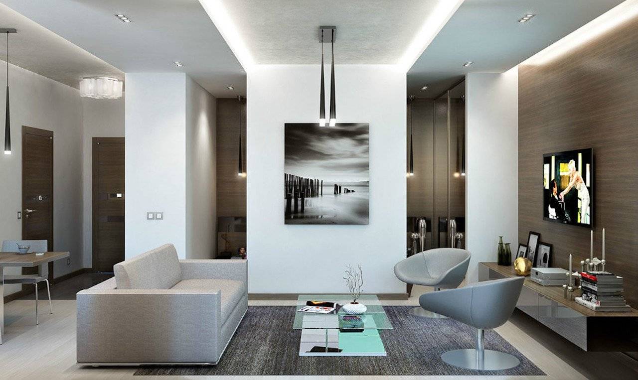 75 идей дизайна однокомнатной квартиры: фото интерьера