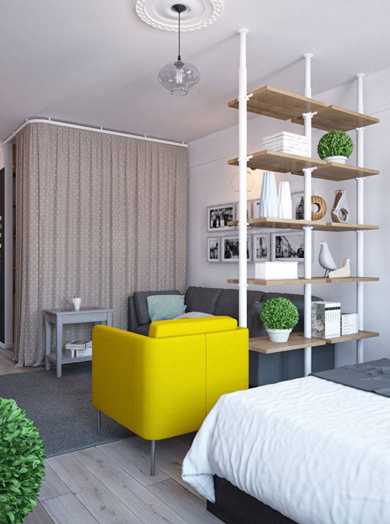 12 удачных идей зонирования пространства небольшой квартиры-студии