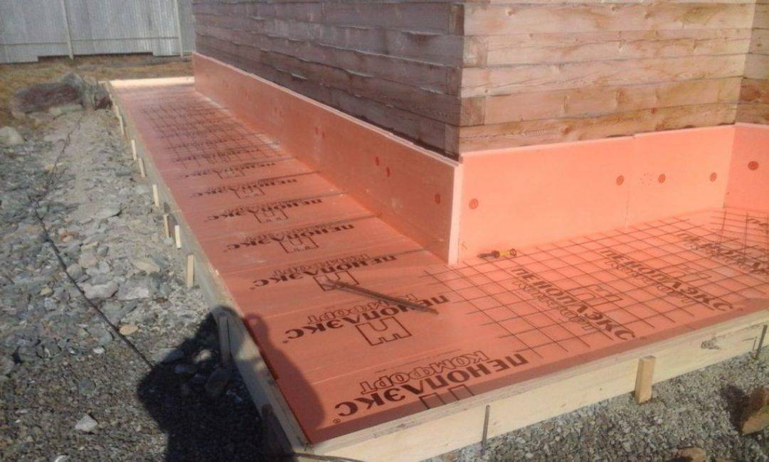 Использование пеноплекса для утепления фундамента