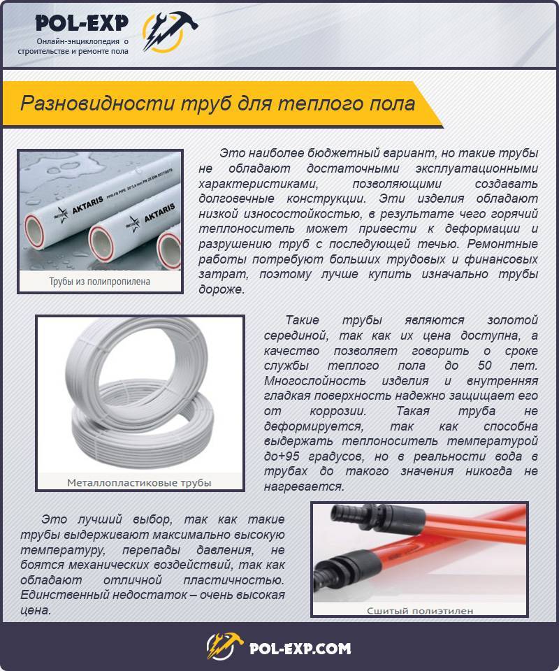 Как выбрать трубу для теплого пола - myprofnastil