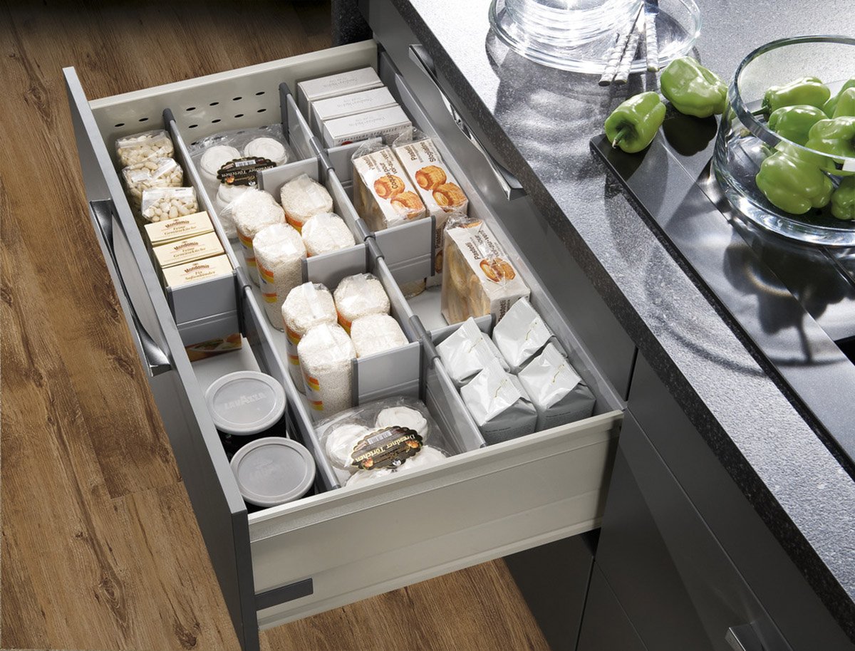 Порядок в кухонных шкафах: идеи организации и наведения порядка, места хранения