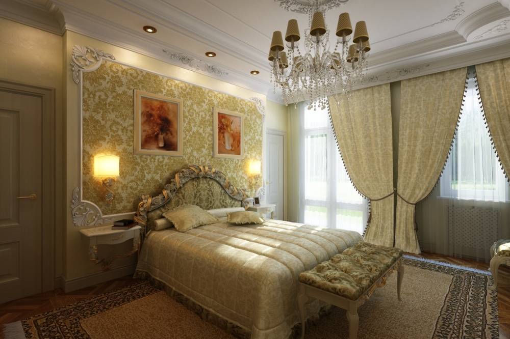 Дизайн спальни классика: достоинства, правила, особенности (40 фото)