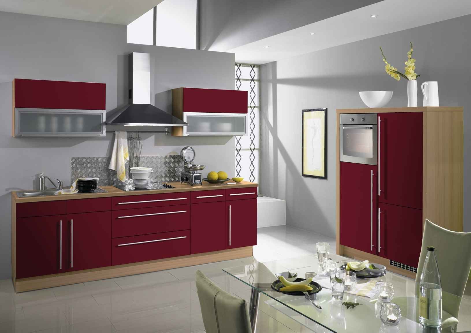 Кухонный гарнитур красного цвета: 65 фото в интерьере, идеи по дизайну