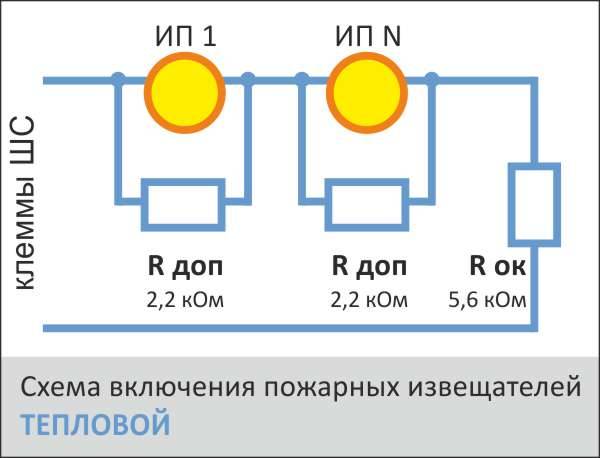 Тепловой датчик схема