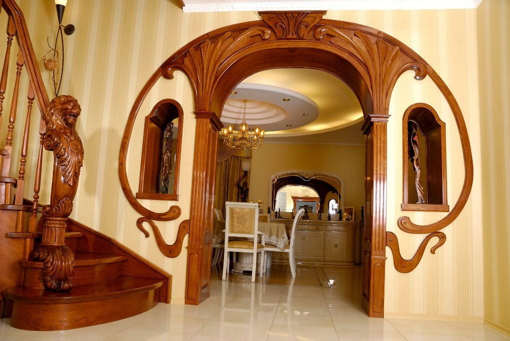 Межкомнатные деревянные арки: фото, виды, варианты дизайна, цветовая гамма