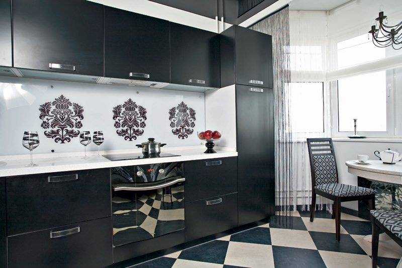 Черный кухонный гарнитур: хит в интерьере кухни (+40 фото идей) | современные и модные кухни