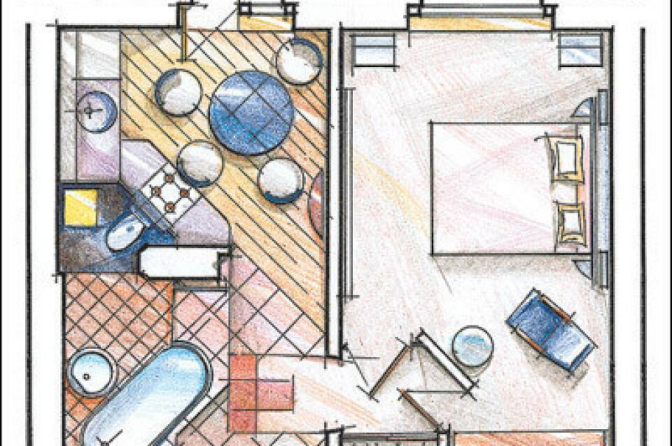 Дизайн однокомнатной квартиры серии копэ