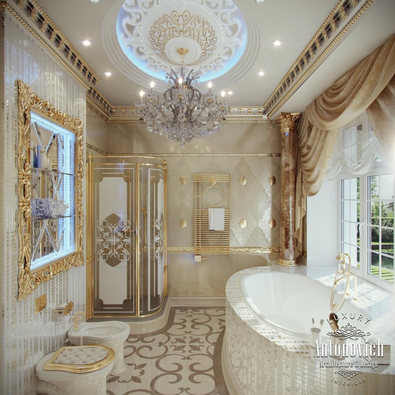 Интерьер в стиле барокко: ванная vs спальня. примеры и особенности
