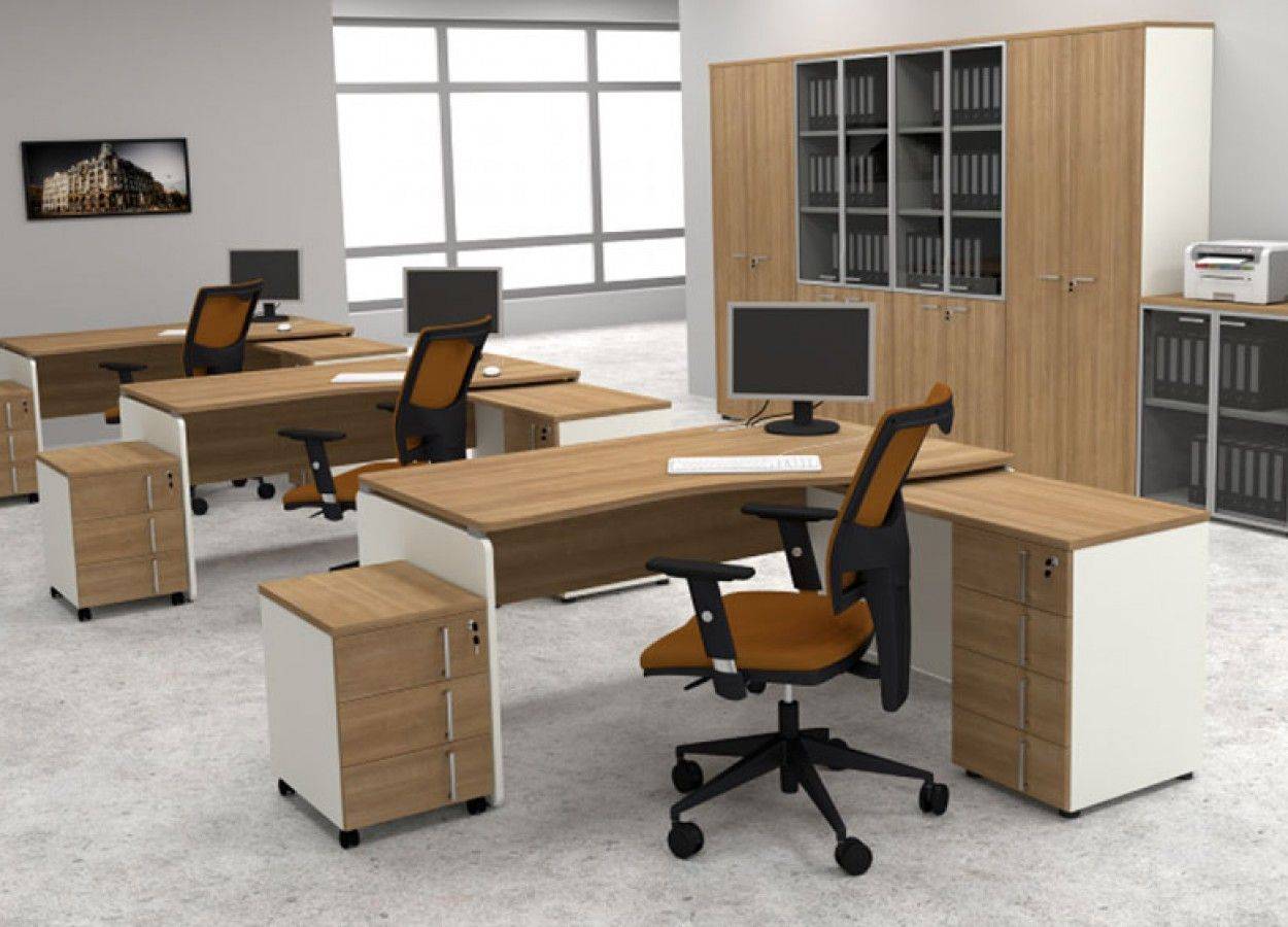 Офисная мебель для персонала: элементный ряд, материалы, характеристики