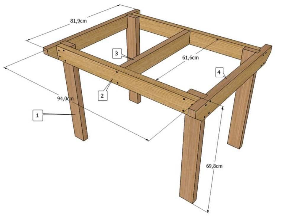 Как и из чего можно сделать стол для дачи своими руками?