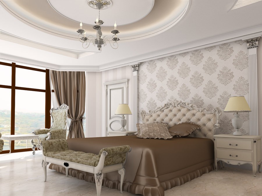 Спальня в классическом стиле: фото с идеями дизайна и оформления интерьера