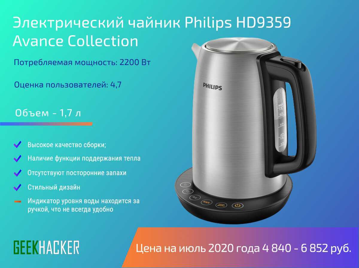 Чайник электрический: какой лучше выбрать, критерии выбора