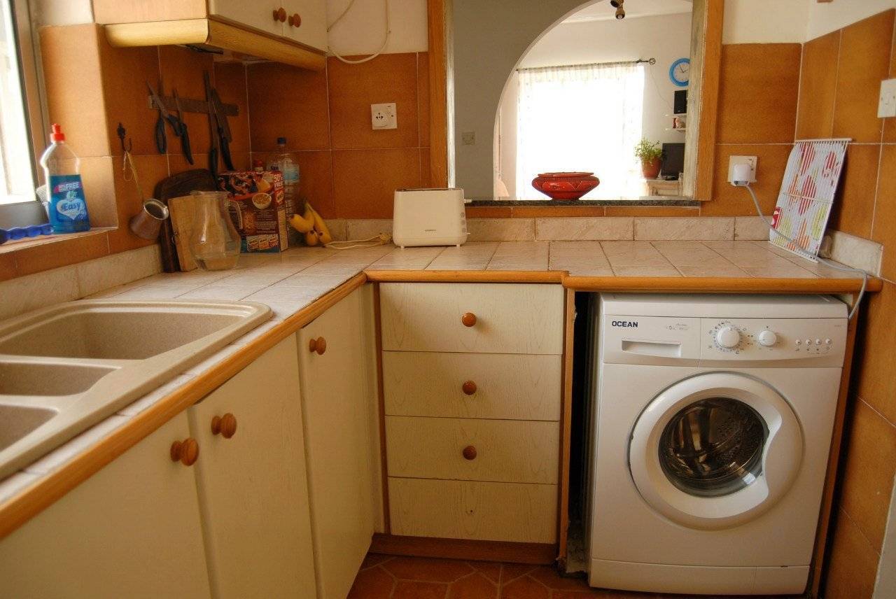 Как встроить стиральную машину в кухонный гарнитур