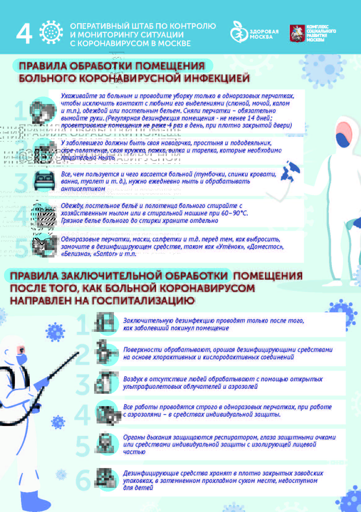 Как и чем продезинфицировать квартиру от вирусов и бактерий