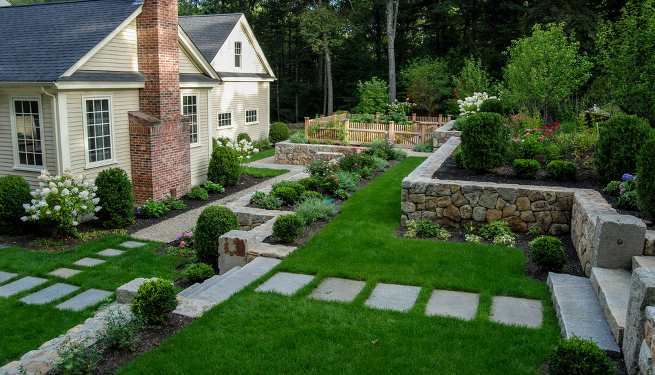 Ландшафтный дизайн садового участка: фото, дизайн дачного участка, загородного дома своими руками, идеи и стили в ландшафтном оформлении