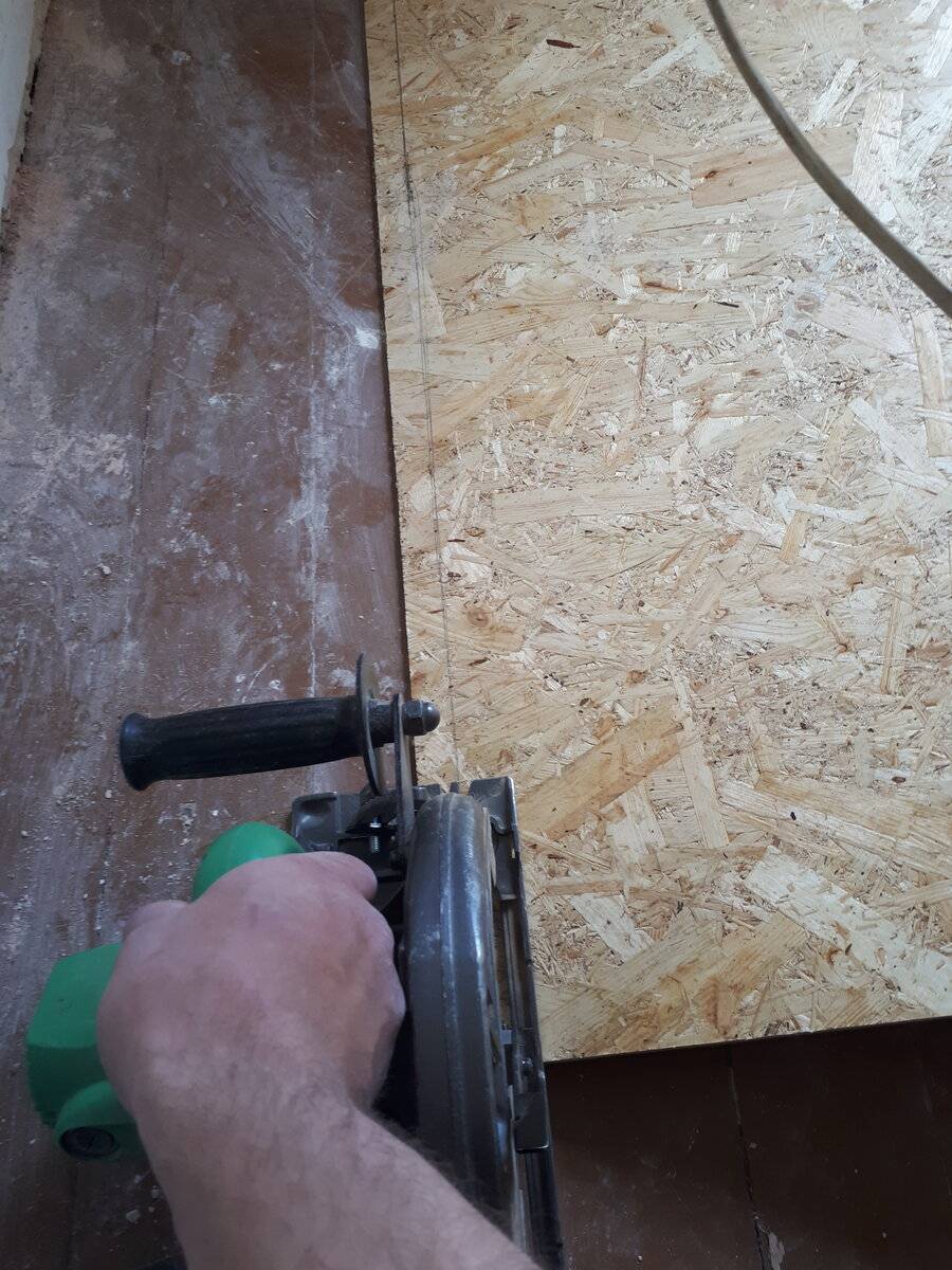 Укладка осб листов на пол