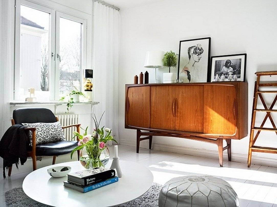 винтажная мебель в современном интерьере квартиры