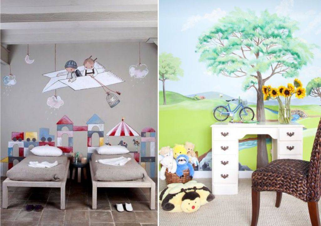 Роспись детской комнаты: советы и рекомендации. как подарить ребенку сказку