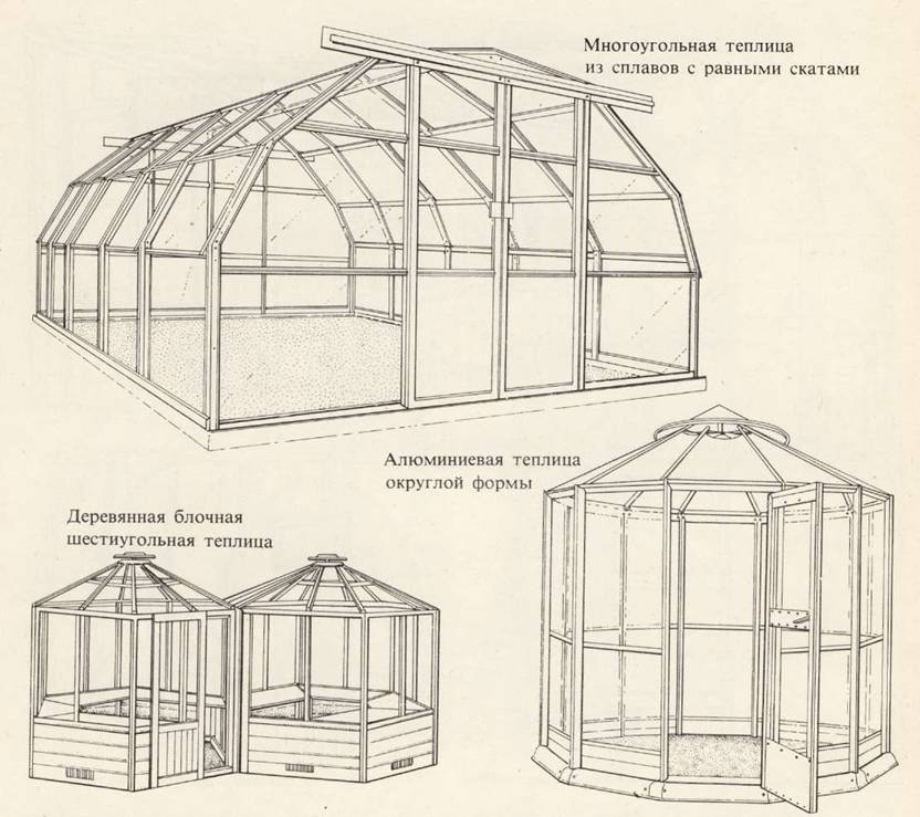 Стеклянная теплица своими руками из металла чертежи