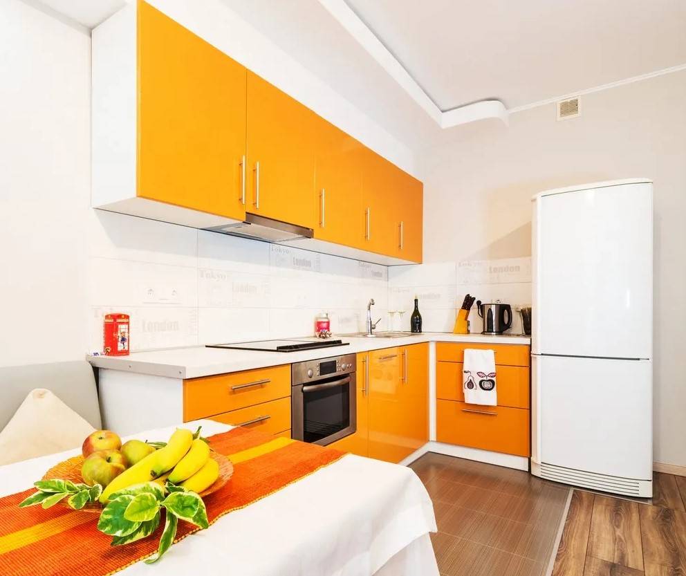 Оранжевая кухня: 100 фото дизайна интерьера и кухонных гарнитуров