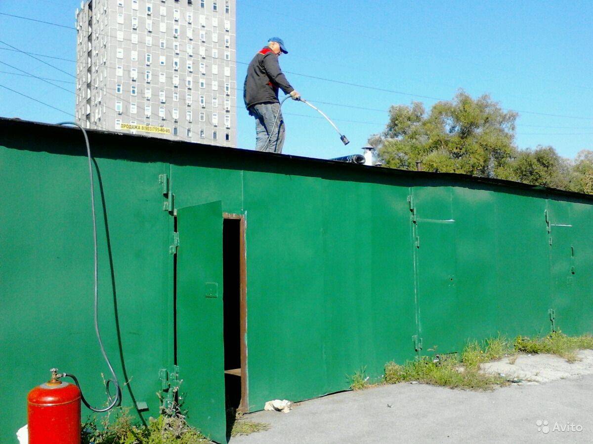 Ремонт крыши гаража своими руками