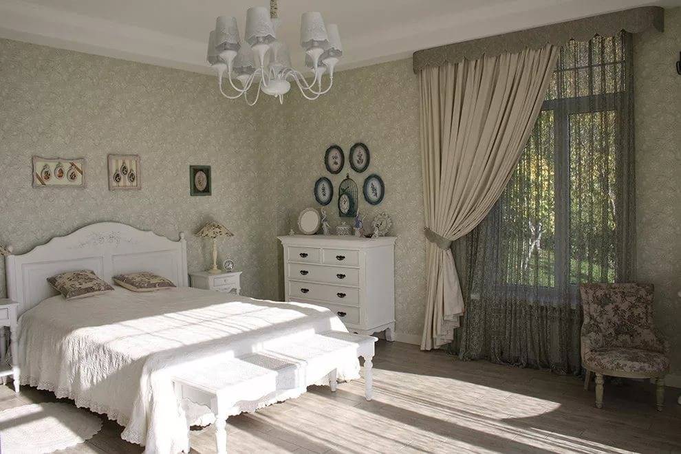Дизайн спальни в стиле прованс 2023: особенности оформления, в квартире, частном доме, интересные идеи дизайна, реальные фото интерьеров