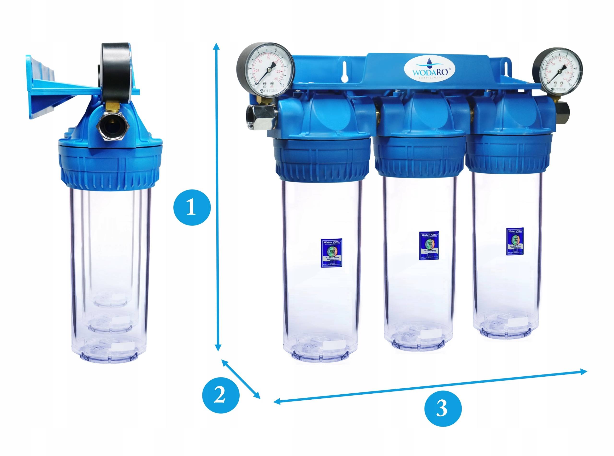 Фильтры воды бери фильтр. 3-Х ступенчатый магистральный фильтр для воды. Трехступенчатый магистральный фильтр 103. Фильтр для воды 3 ступени. Магистральная система очистки воды из 3 фильтров.