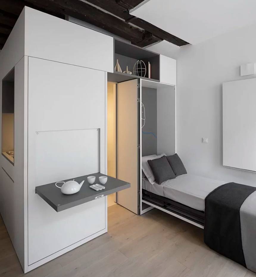 Дизайн спальни-гостиной 15 кв. м.: 50 фото интерьеров комнаты, идеи дизайна