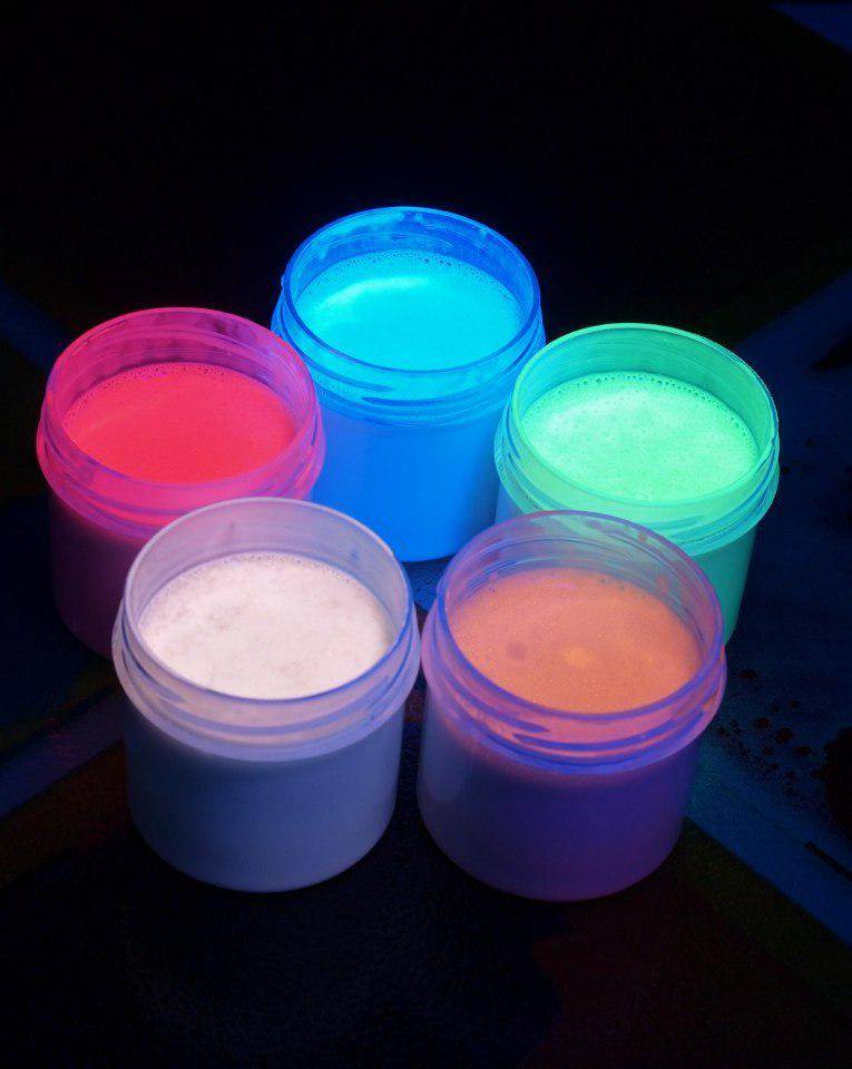 Как приготовить люминесцентную краску в домашних условиях