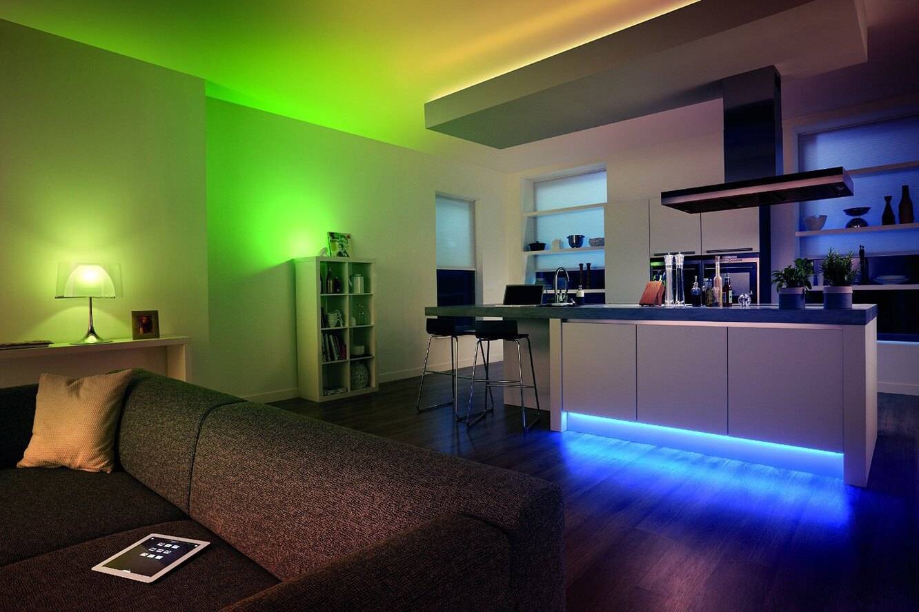 Как использовать неоновую подсветку для декорирования квартиры