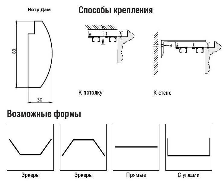 На каком расстоянии вешать подхваты для штор