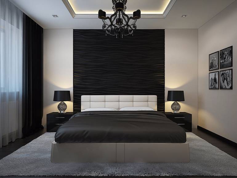 Черная спальня: особенности дизайна спальни в темных тонах (140 фото новинок)