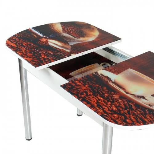 Стеклянные столы для кухни: 66 фото, идеи овальных, круглых форм, с фотопечатью и др.