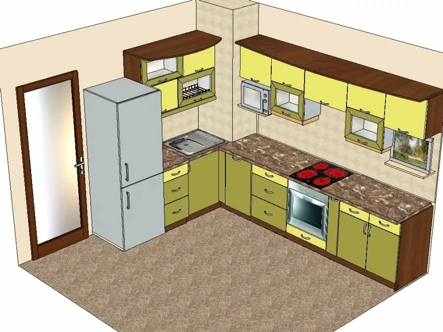 Дизайн кухни 3 на 4 метра (80 фото): красивые интерьеры кухонь, идеи ремонта