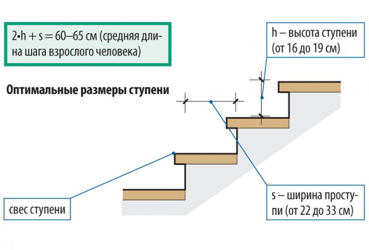 Высота ступеней лестницы в частном доме: размеры по гост - строительство и ремонт