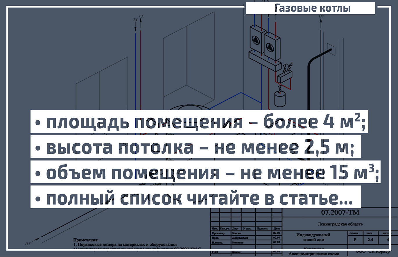 Установка отдельной (отдельностоящей) котельной в частном доме