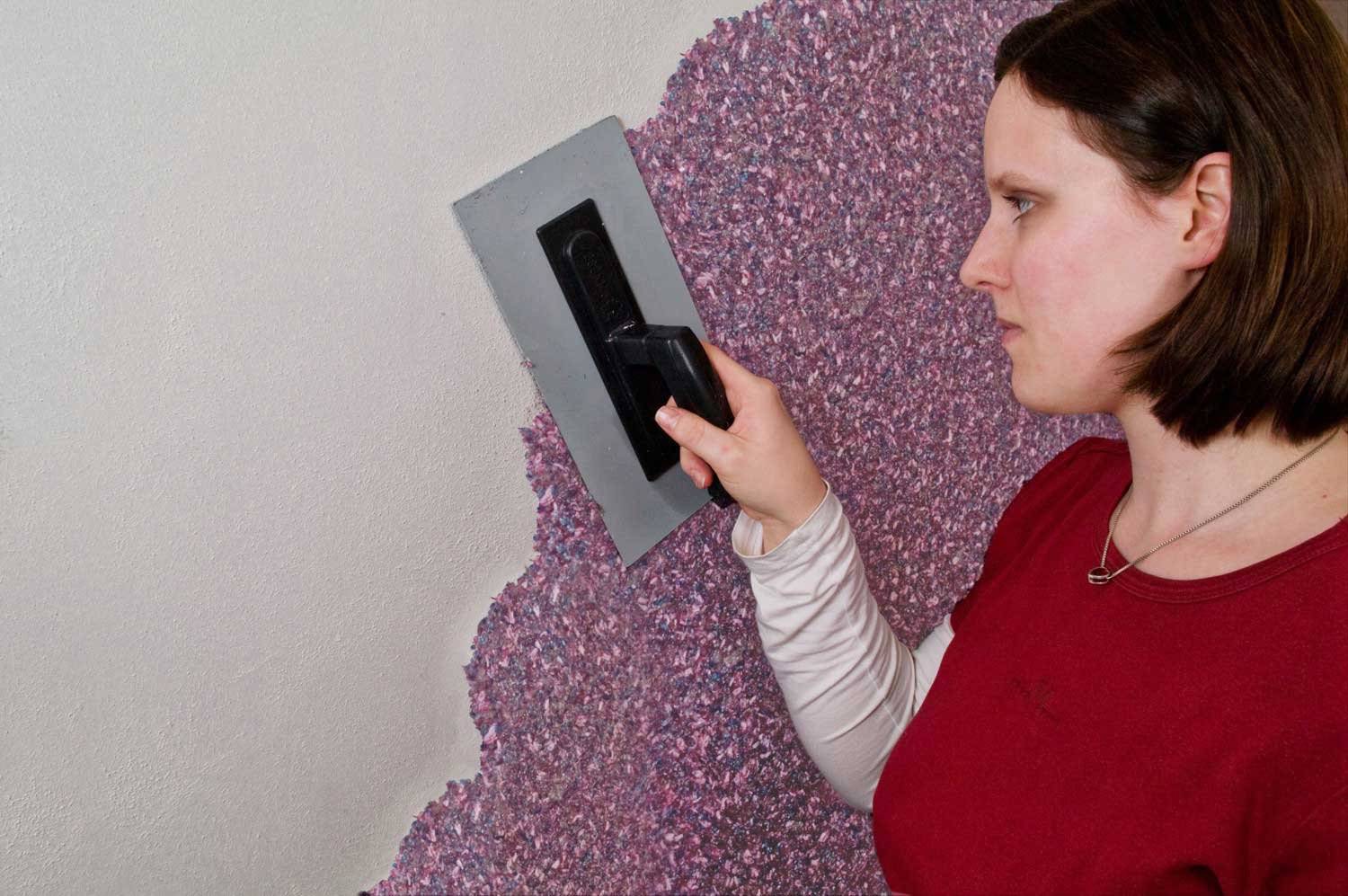 Нанесение жидких обоев на стену: пошаговая технология