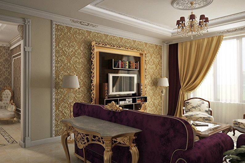 Стиль барокко в интерьере квартиры: особенности дизайна, отделка, мебель и декор