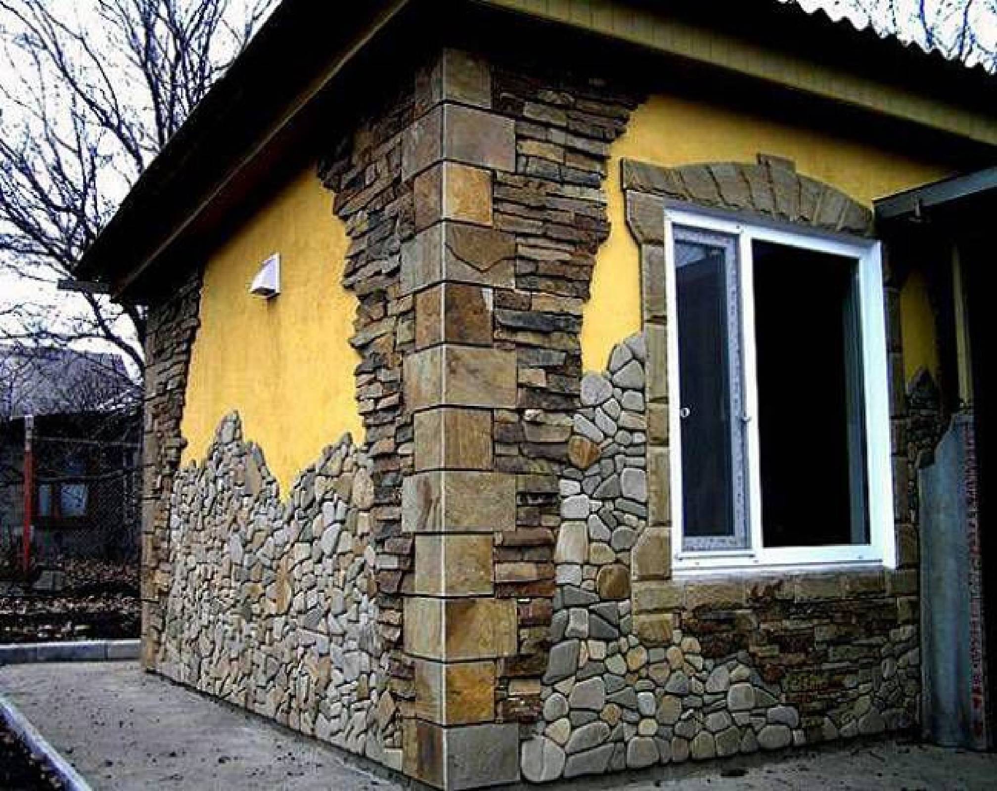 Каменная отделка дома