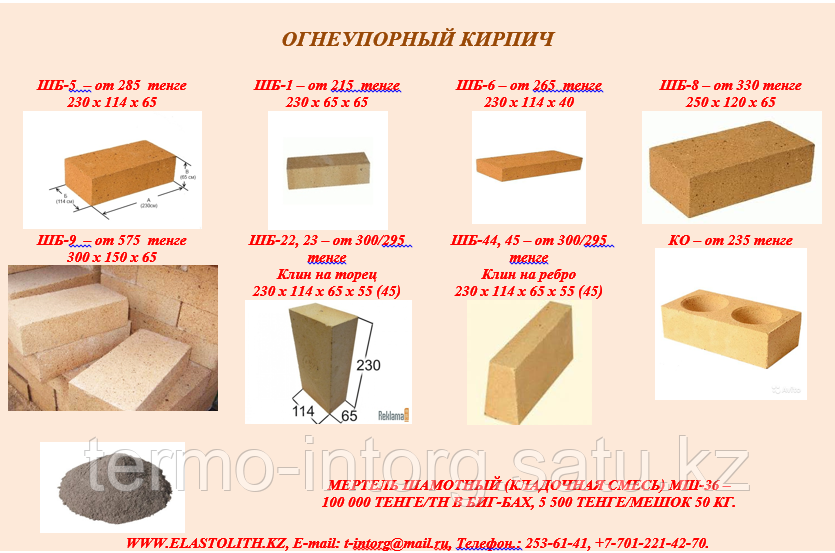 Огнеупорный кирпич: характеристики, размеры, виды. кирпич шамотный огнеупорный для печи