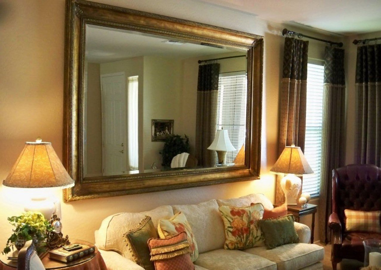 Зеркала в гостиной дизайн