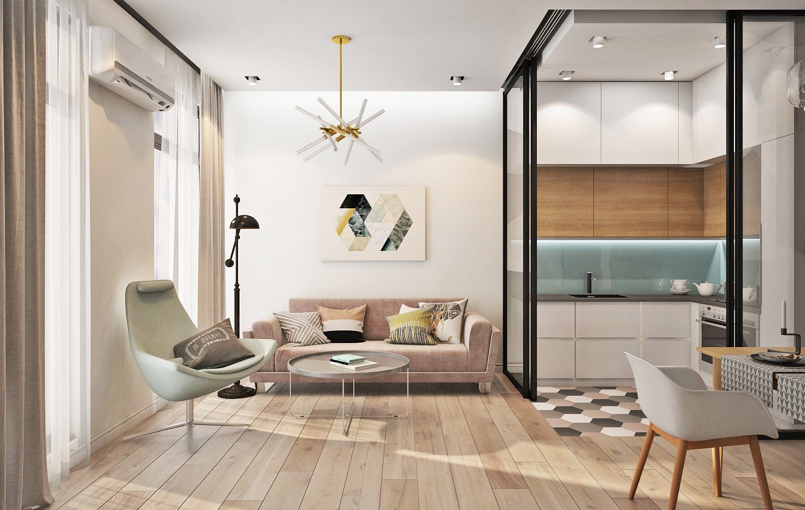12 лучших современных интерьеров квартир-студий
