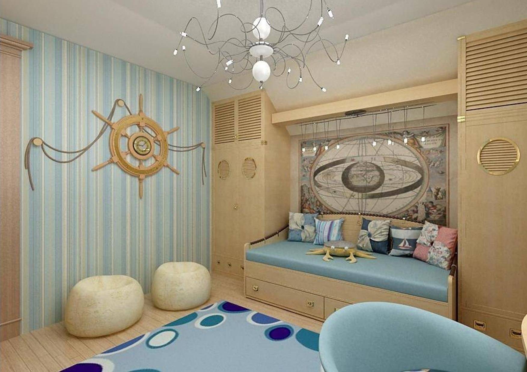 детские спальни морской стиль