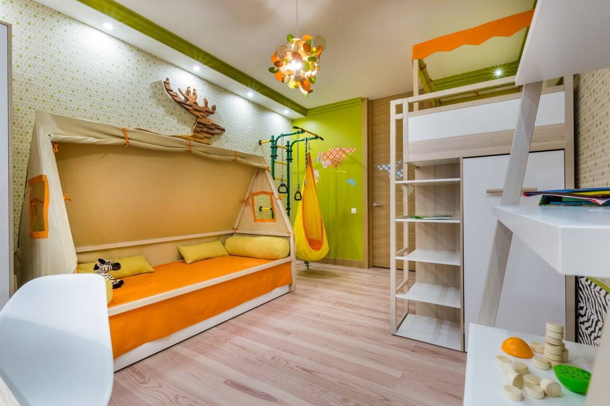 Детская комната 12 кв. км. – оформляем стильный и уютный дизайна (65 фото)
