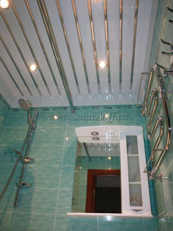 Потолок на кухне реечный: подвесной, пластиковый, фото, своими руками