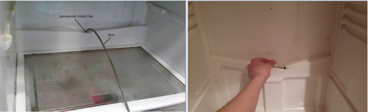 Вода холодильником атлант. Холодильник Атлант двухкамерный сливное отверстие. Бирюса 122 дренажное отверстие. Дренажное отверстие в холодильнике Атлант. Холодильник Индезит сливное отверстие.